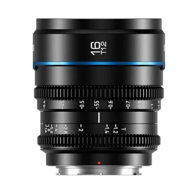 Abbildung von SIRUI Night Walker Objektiv 16mm T1.2 S35 Weitwinkel Cine Objektiv, große Blende, manueller Fokus, MS16L B, L Mount, Schwarz