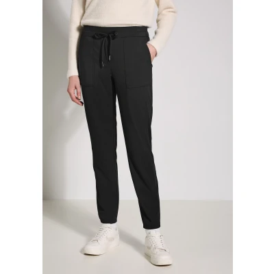Abbildung von Cecil Casual FIT Jogginghose, Damen, Größe: Lx28, Schwarz