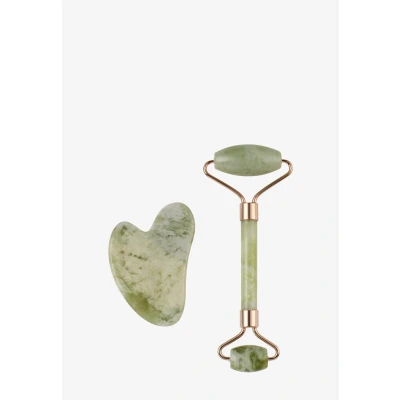 Abbildung von ZOË AYLA GUA SHA AND Roller SET Gesichtspflege Zubehör, Größe: One Size, Green