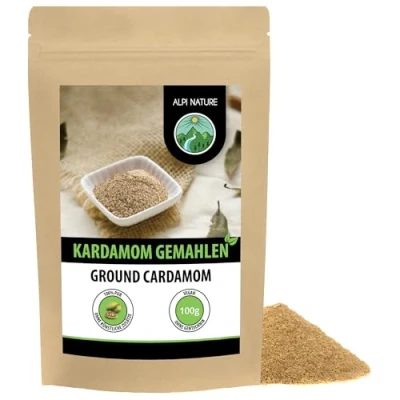 Abbildung von Kardamom gemahlen (100g), Kardamompulver 100% naturrein, natürlich ohne Zusätze, vegan