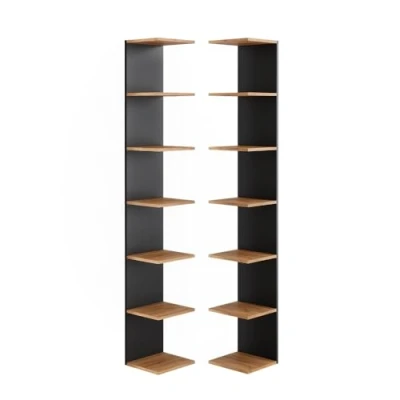 Abbildung von Vicco Wandregal Paolo, Anthrazit, 28 x 190 cm 2er Set