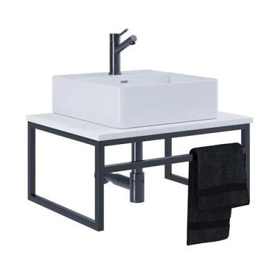 Abbildung von VCM Waschtisch 2 tlg. Waschplatz Waschbecken Bitila 60