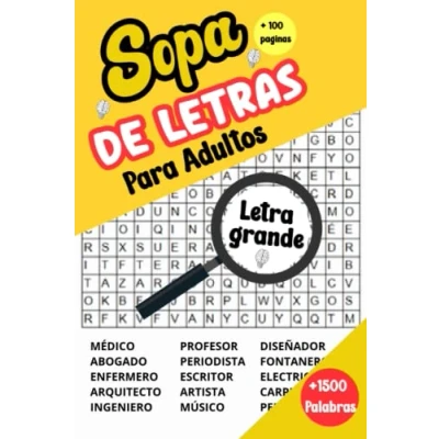 Abbildung von Sopa de Letras para Adultos: Juegos Mentales y pasatiempos divertidos relajantes adultos mayores