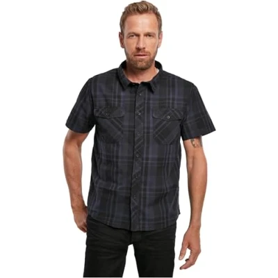Abbildung von Brandit Roadstar Hemd, Herren, Größe: 5XL, Blk/blue