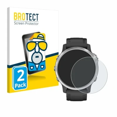 Abbildung von BROTECT Entspiegelungs Schutzfolie für Garmin Fenix 6S / Pro (2 Stück) Matte Displayschutz Folie, Anti Reflex, Fingerprint