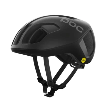 Abbildung von POC Ventral MIPS Fahrradhelm Aerodynamische Leistung, Sicherheit und Luftdurchlässigkeit arbeiten zusammen für einen optimalen Schutz, Uranium Black Matt