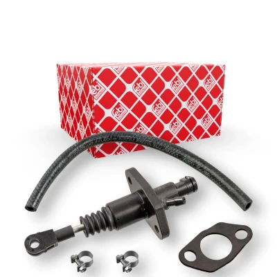 Abbildung von FEBI BILSTEIN 28656 Kupplungsgeberzylinder mit Schlauch, Dichtung Schellen OPEL: Vectra B Limousine, Caravan