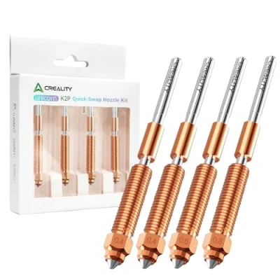 Abbildung von Creality Official Unicorn K2 Plus Schnellwechseldüsen Set 4 teilig mit 0,4 mm x 2, 0,6 mm, 0,8