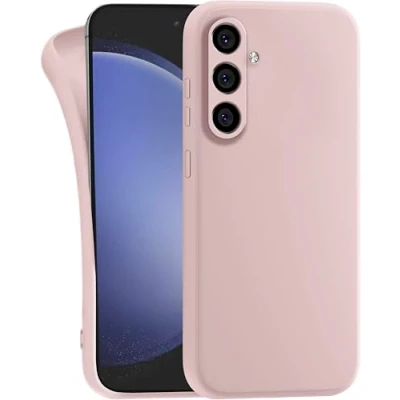 Abbildung von MyGadget Hülle kompatibel mit Samsung Galaxy S24 Plus robuste Handyhülle TPU Case Slim Silikonhülle Back Cover Kratzfest Schutzhülle Matt Rosa