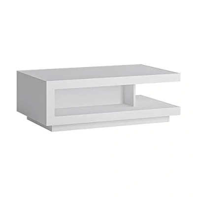Abbildung von Lomadox Wohnzimmer Couchtisch Sofatisch in weiß Hochglanz, B/H/T ca. 106/37,5/68,5 cm