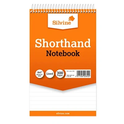 Abbildung von Silvine Reporter &#039;s Spirale Steno Notebook mit 300 Seiten (5 Stück)