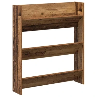Abbildung von vidaXL Schuhregal Wandmontage Altholz Optik 80x18x90 cm Holzwerkstoff