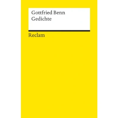 Abbildung von Gedichte: Benn, Gottfried Deutsch Lektüre, Deutsche Klassiker der Literatur 8480 (Reclams Universal Bibliothek)