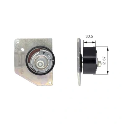 Abbildung von GATES T43207 Spannrolle, Zahnriemen Tru Power RENAULT: Megane 3 Schrägheck