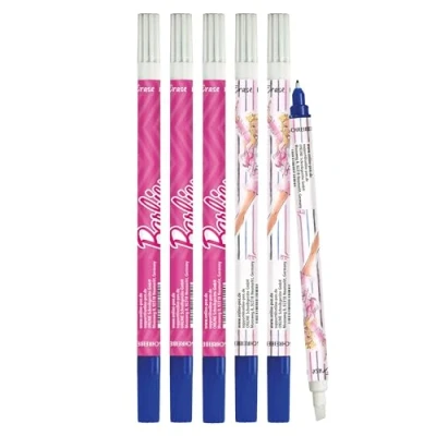 Abbildung von Online Tintenlöscher Barbie 6x I Tintenkiller zum Löschen und Überschreiben in tollen Designs Entfernung Korrektur blauer Tinte Radierbarer Schreibfarbe blau Vorteilspack