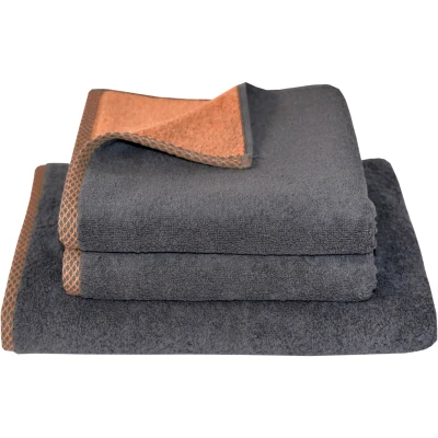 Abbildung von Dyckhoff Handtuch Set &quot;Golden Shades Rhomb&quot;, (Set, 3 St., 2 Handtücher (50x100 cm) 1 Duschtücher (70x140 cm), (50x100cm), Duschtuch (70x140cm)