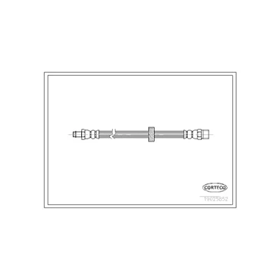 Abbildung von CORTECO 19025852 Bremsschläuche Vorderachse 380 VOLVO: S90, 960 II Kombi