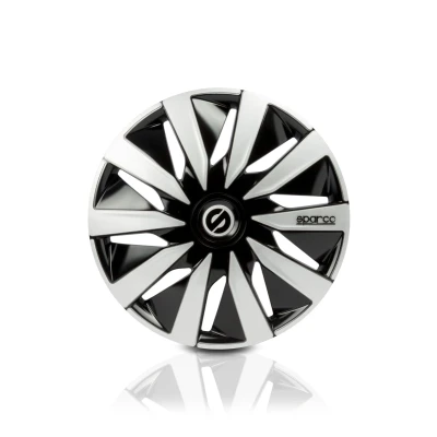 Abbildung von SPARCO LAZIO SPC1591BKSV Radblenden 15Zoll schwarz/silber