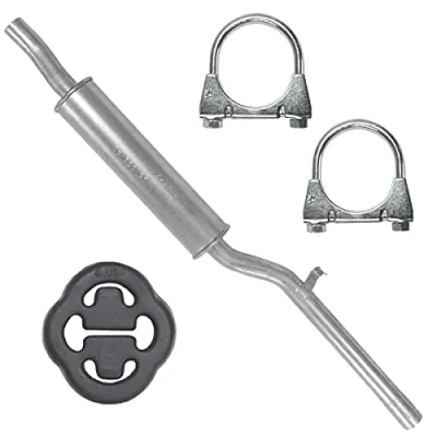 Abbildung von Mitteltopf Auspuff Mittelschalldämpfer für VW Caddy 1 I Pickup 1.5 1.6i 1.6D, Golf 1.51.5D1.6D
