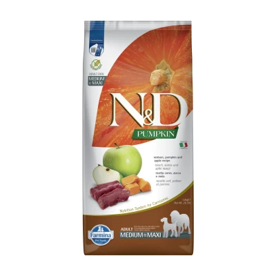 Abbildung von N&amp;D Pumpkin DOG Adult M/L Wildbret &amp; Apfel 12kg