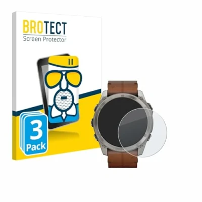 Abbildung von BROTECT Entspiegelungs Schutzglas für Garmin Fenix 8 AMOLED (51 mm) (3 Stück) Schutz Folie Panzerfolie Glas Matt [Extrem Kratzfest 9H, Anti Reflex]
