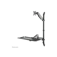 Abbildung von Neomounts WL90 325BL1 höhenverstellbarer, wandmontierter Arbeitsplatz für 17 32&quot; Bildschirme, Tastatur und Maus Schwar