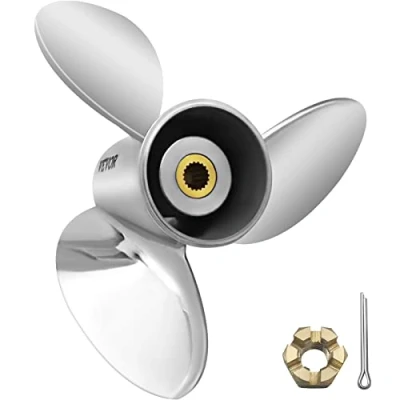 Abbildung von VEVOR Unisex Erwachsene Außenbordpropeller Außenborder Propeller, Silber, Klein