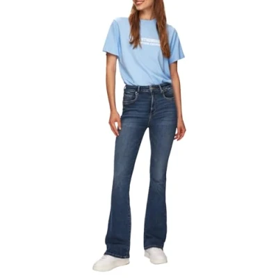 Abbildung von LTB Jonna HIGH RISE Flare Flared Jeans, Damen, Größe: 32x32, Dark blue denim