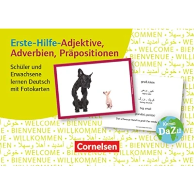Abbildung von Deutsch lernen mit Fotokarten Sekundarstufe I/II und Erwachsene: Erste Hilfe Adjektive, Adverbien, Präpositionen 100
