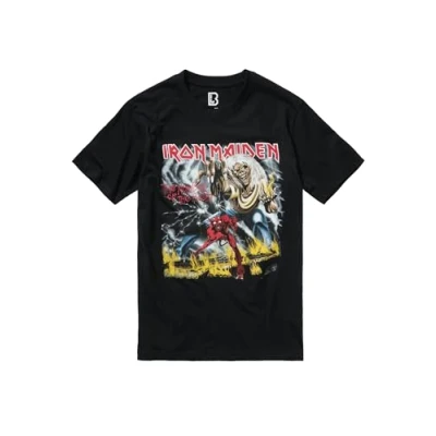 Abbildung von Brandit Unisex Iron Maiden Number of The Beast II T Shirt, Black, 3XL