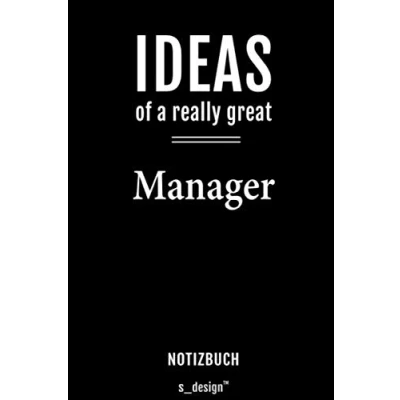 Abbildung von Notizbuch für Manager: Originelle Geschenk Idee [120 Seiten gepunktet Punkte Raster blanko Papier]