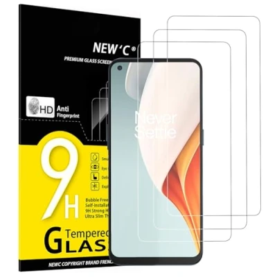 Abbildung von NEW&#039;C 3 Stück, Panzer Schutz Glas für OnePlus Nord N100, Frei von Kratzern, 9H Härte, HD Displayschutzfolie, 0.33mm Ultra klar, Ultrabeständig