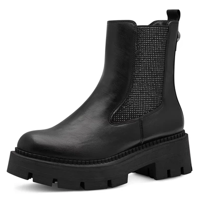 Abbildung von Tamaris Plateaustiefelette, Damen, Größe: 39, Black glam Schuhe