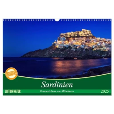 Abbildung von Sardinien Traumstrände am Mittelmeer (Wandkalender 2025 DIN A3 quer), CALVENDO Monatskalender