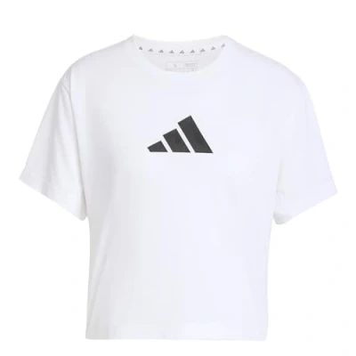 Abbildung von adidas Performance Essentials BIG Tshirt print, Damen, Größe: Large, White