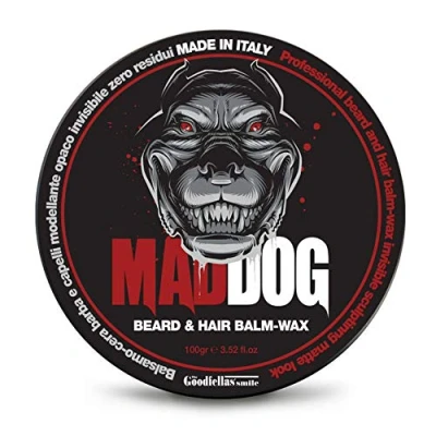 Abbildung von THE GOODFELLAS&#039; SMILE Bart &amp; Harr Balsam Wachs MAD DOG. 100% made in Italy, 100 ml