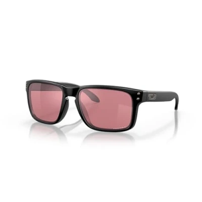 Abbildung von Oakley Herren OO9102 HOLBROOK 9102K0 Gläser SONNENBRILLEN O_matter Schwarz Violett Quadratisch Normal Prizm
