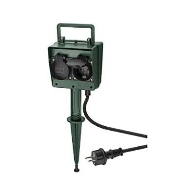 Abbildung von Goobay 55943, 2 m, Outdoor, Typ F, Type F (CEE 7/4), IP44, Spritzwassergeschützt