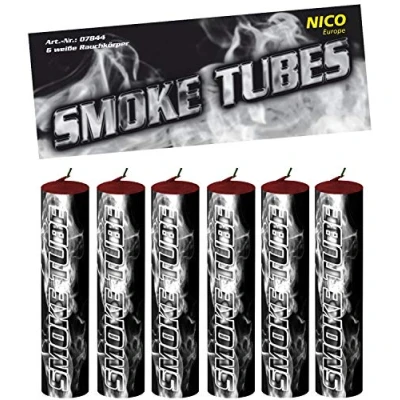 Abbildung von Nico 6X Smoke Tube Rauchfackeln Rauchbomben Rauchgenerator Raucherzeuger Rauchtopf (weiß)