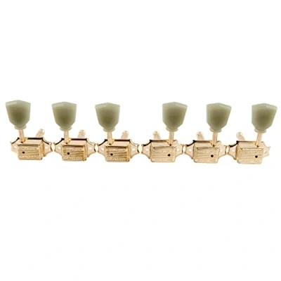 Abbildung von Wilkinson Deluxe WJ44 3L3R Vintage Gitarre Tuners Mechaniken keystone Style Machine Heads Tuning Pegs Stimmwirbel für Epiphone USA Les Paul SG E oder Akustikgitarre,Gold