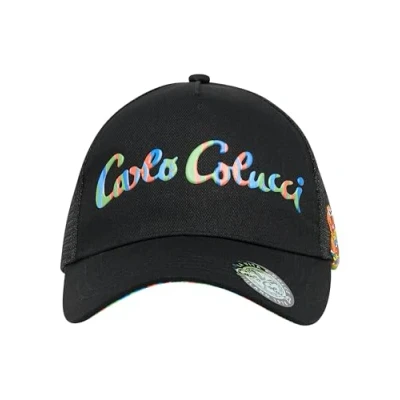 Abbildung von Carlo Colucci Unisex Dehmani Cap, Größe: One Size, Schwarz