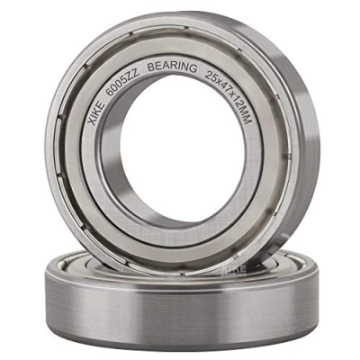 Abbildung von XiKe 2 Stück 6005 ZZ Kugellager 25x47x12mm Chromstahl und Doppelte Metalldichtung 6005Z Rillenkugellager mit Dichtungen