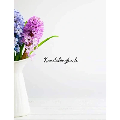 Abbildung von KONDOLENZBUCH: A4 Kondolenzbuch halbliniert für Trauerfeiern und Beerdigungen stilvolles Trauergeschenk Angehörige Aufrichtige Anteilnahme mit diesem Gaestebuch aussprechen Trauerbuch