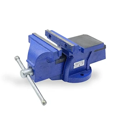 Abbildung von CCLIFE Feststehend Schraubstock 100/125/150 mm für Werkbank Werkbankschraubstock Parallelschraubstock, Modell:125mm
