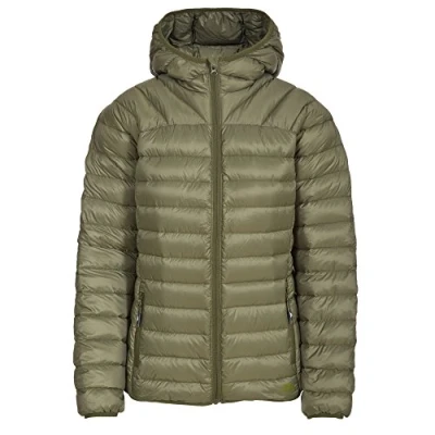 Abbildung von Trespass Trisha, Moss, XXS, Ultraleichte Warme Daunenjacke 90% Daunen für Damen, XX Small / 2XS 2X Small, Grün