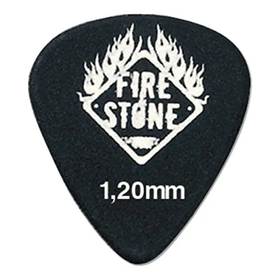 Abbildung von Fire Stone Plektrum/Pick Classic Celluloid, 351 Form, 1,20 mm, schwarz, 12 Stück