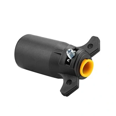 Abbildung von Suuonee Trailer Plug Adapter, 12V 7 Pin US Round Anhängerkupplung Adapterstecker