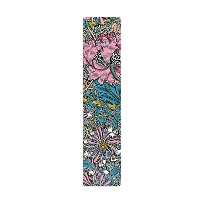 Abbildung von William Morris, Morris Pink Honeysuckle, Bookmark: Bookmark, double sided, textured, rounded edges