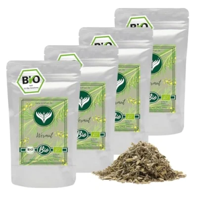 Abbildung von Azafran BIO Wermutkraut, lose &amp; getrocknet, Wermut Kraut geschnitten für Tee (Wermuttee) 1kg