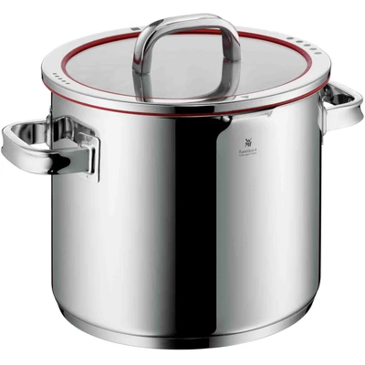 Abbildung von WMF Gemüsetopf Function 4, Induktionstopf spülmaschinengeeignet, Cromargan® Edelstahl Rostfrei 18/10 (1 tlg), für gänige Herdarten geeignet, Innenskalierung, 4 Abgießfunktionen